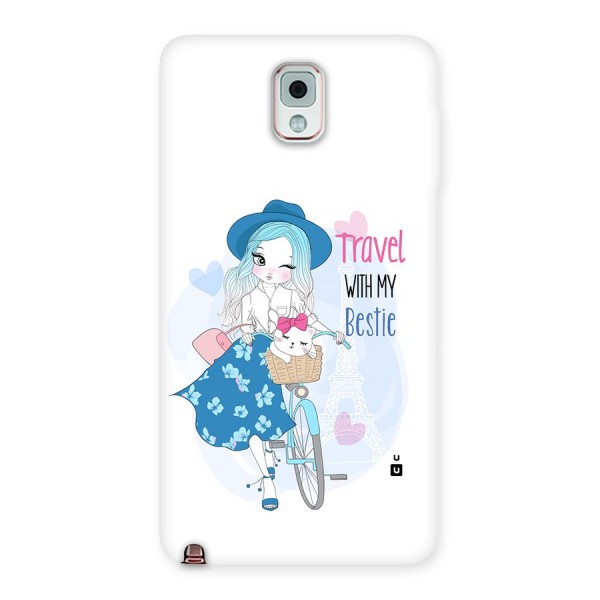 Travel With My Bestie Back Case for Galaxy Note 3
