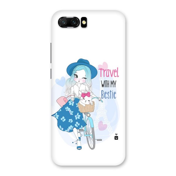 Travel With My Bestie Back Case for Honor 10