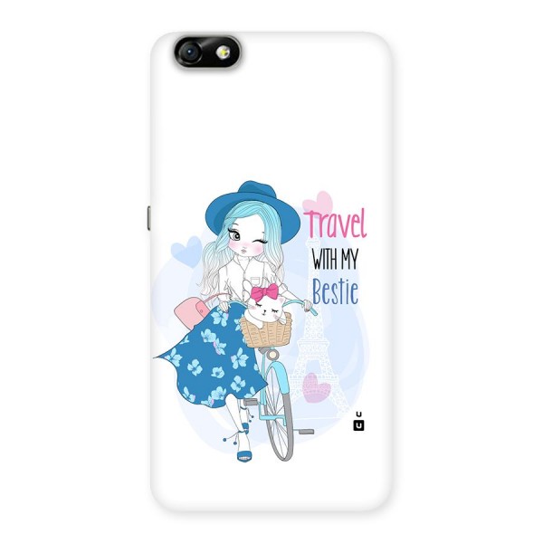 Travel With My Bestie Back Case for Honor 4X