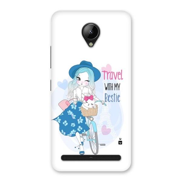 Travel With My Bestie Back Case for Lenovo C2