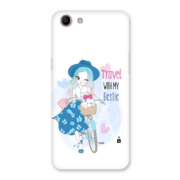 Travel With My Bestie Back Case for Oppo A83 (2018)