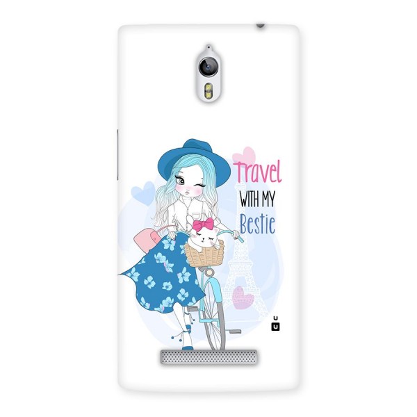 Travel With My Bestie Back Case for Oppo Find 7