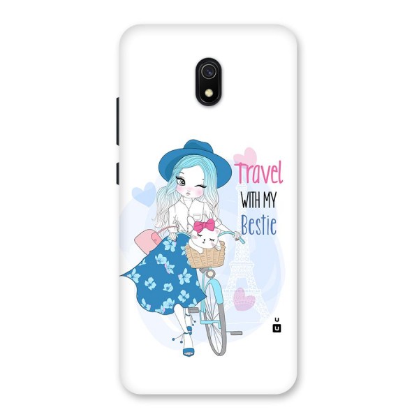 Travel With My Bestie Back Case for Redmi 8A