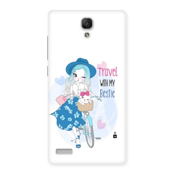Travel With My Bestie Back Case for Redmi Note