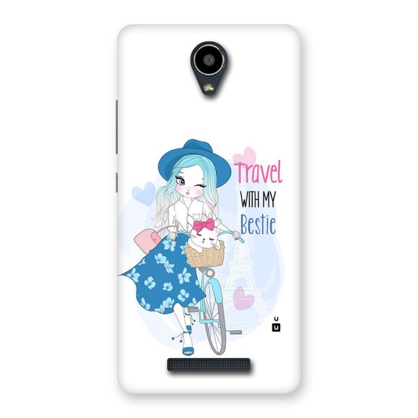 Travel With My Bestie Back Case for Redmi Note 2