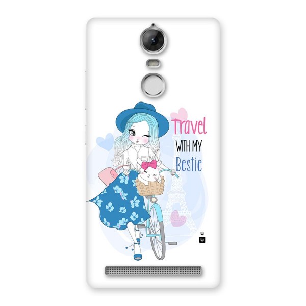 Travel With My Bestie Back Case for Vibe K5 Note