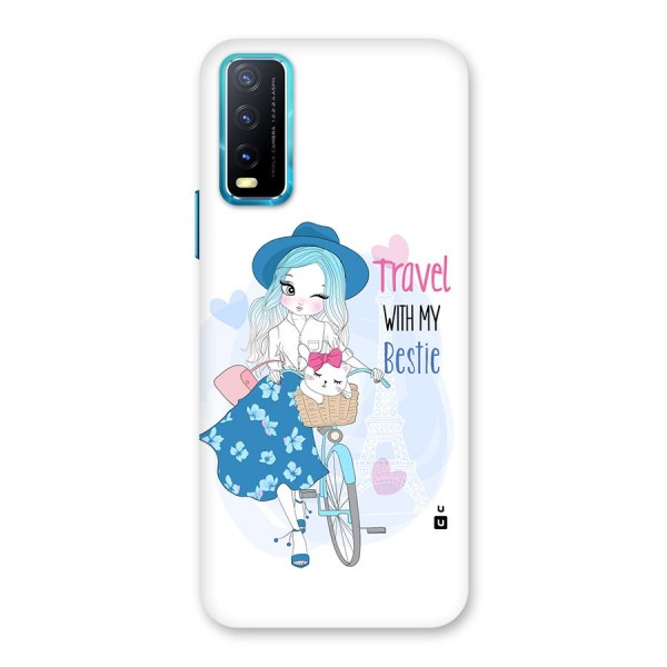 Travel With My Bestie Back Case for Vivo Y12s