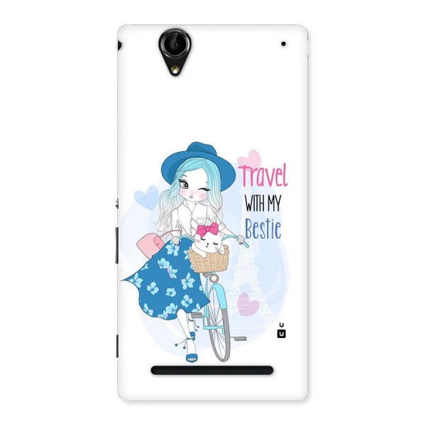 Travel With My Bestie Back Case for Xperia T2