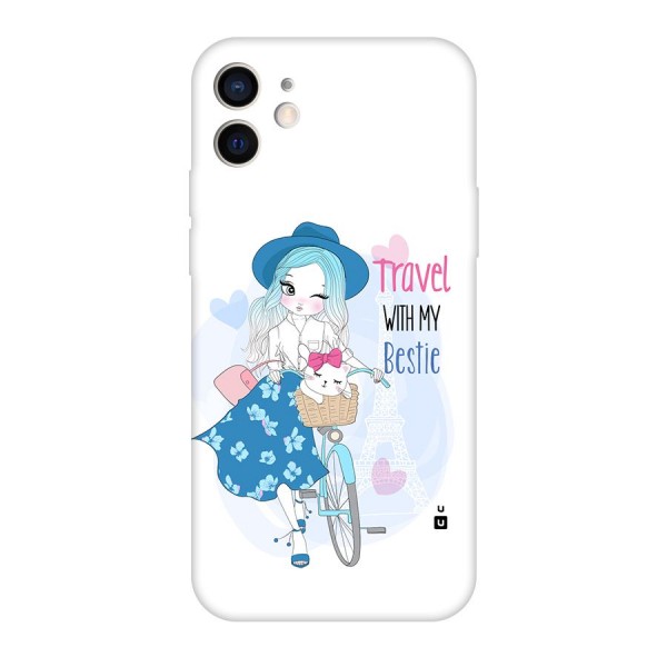 Travel With My Bestie Back Case for iPhone 12