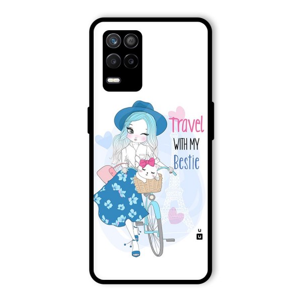 Travel With My Bestie Glass Back Case for Realme 9 5G