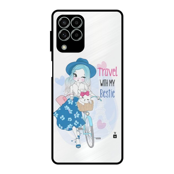 Travel With My Bestie Metal Back Case for Galaxy M33