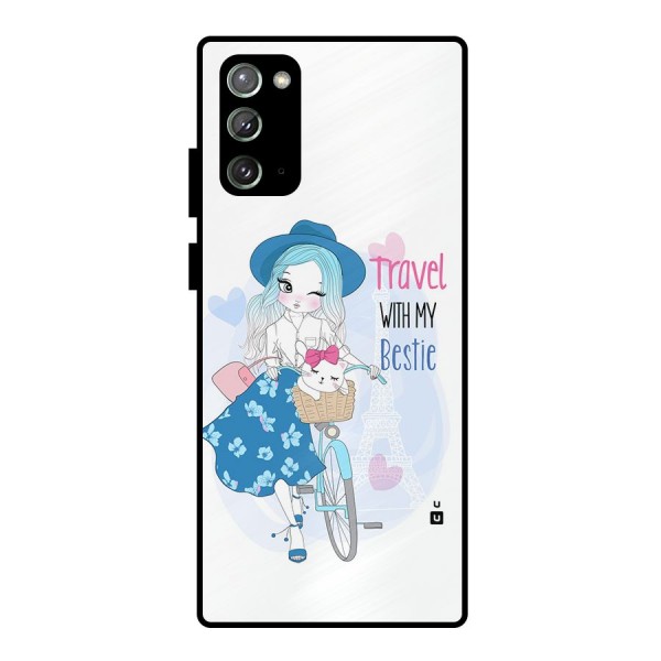 Travel With My Bestie Metal Back Case for Galaxy Note 20
