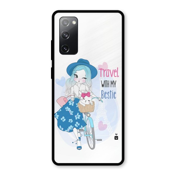 Travel With My Bestie Metal Back Case for Galaxy S20 FE 5G