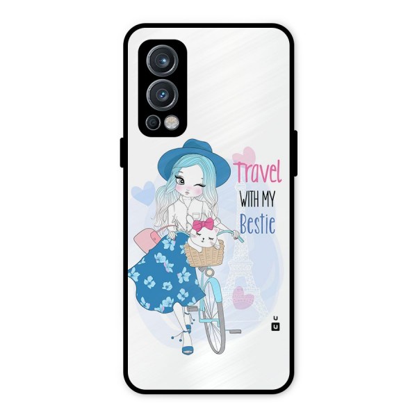 Travel With My Bestie Metal Back Case for OnePlus Nord 2 5G