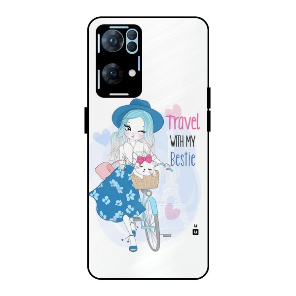 Travel With My Bestie Metal Back Case for Oppo Reno7 Pro 5G