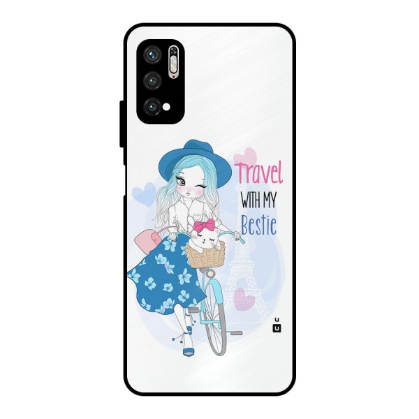 Travel With My Bestie Metal Back Case for Poco M3 Pro 5G