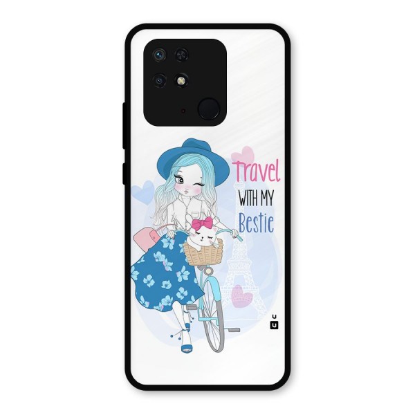 Travel With My Bestie Metal Back Case for Redmi 10 Power