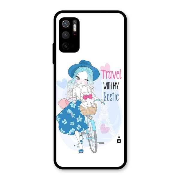Travel With My Bestie Metal Back Case for Redmi Note 10T 5G