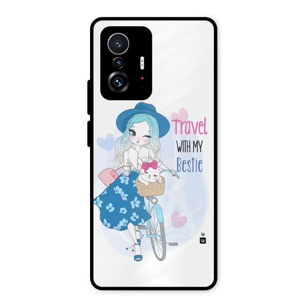 Travel With My Bestie Metal Back Case for Xiaomi 11T Pro