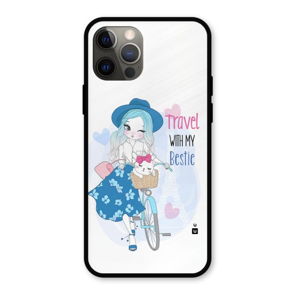 Travel With My Bestie Metal Back Case for iPhone 12 Pro