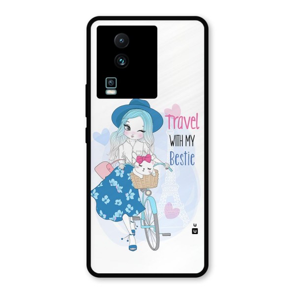 Travel With My Bestie Metal Back Case for iQOO Neo 7 Pro