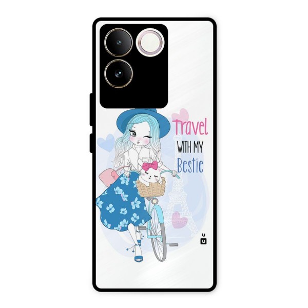 Travel With My Bestie Metal Back Case for iQOO Z7 Pro