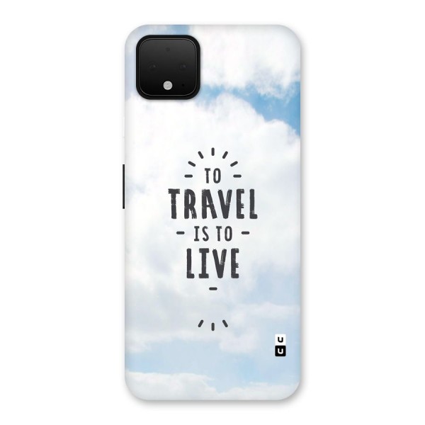 Travel is Life Back Case for Google Pixel 4 XL