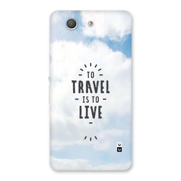 Travel is Life Back Case for Xperia Z3 Compact