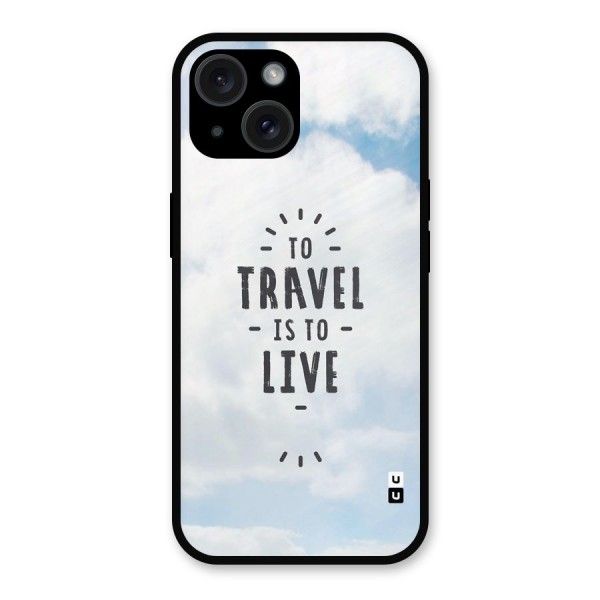Travel is Life Metal Back Case for iPhone 15