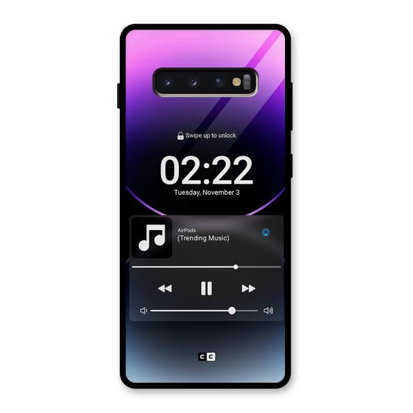 Trending Music Glass Back Case for Galaxy S10 Plus