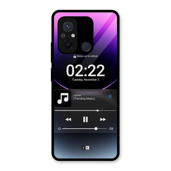 Trending Music Glass Back Case for Redmi 12C