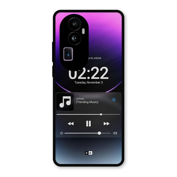 Trending Music Metal Back Case for Oppo Reno10 Pro Plus