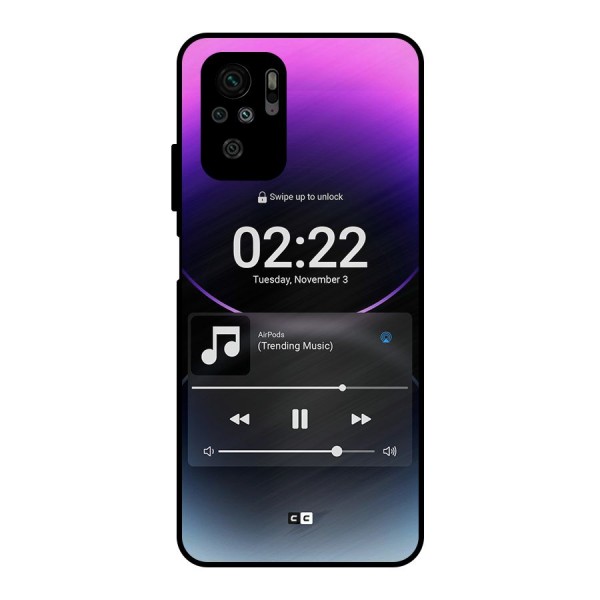 Trending Music Metal Back Case for Redmi Note 10S