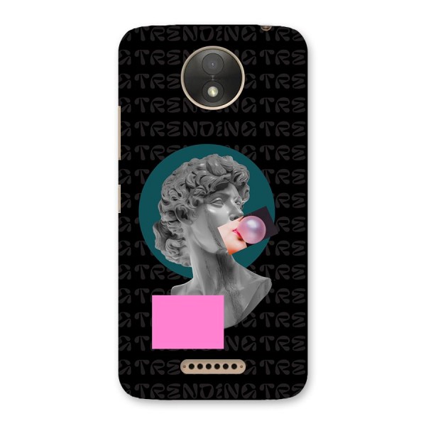 Trending Typo Back Case for Moto C Plus