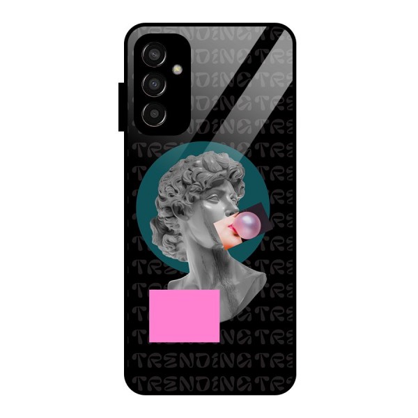 Trending Typo Glass Back Case for Galaxy F13