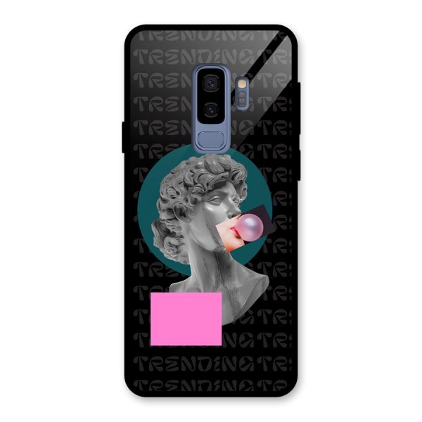 Trending Typo Glass Back Case for Galaxy S9 Plus