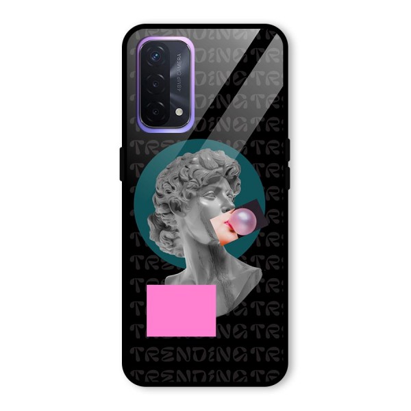 Trending Typo Glass Back Case for Oppo A74 5G