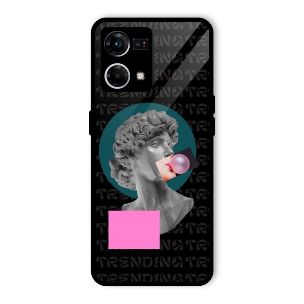 Trending Typo Glass Back Case for Oppo F21 Pro 4G