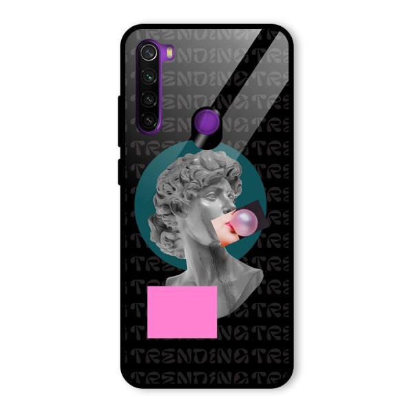 Trending Typo Glass Back Case for Redmi Note 8