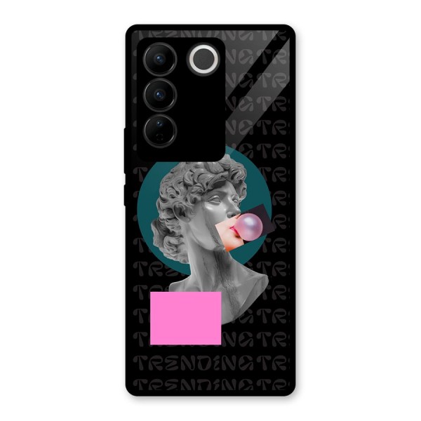 Trending Typo Glass Back Case for Vivo V27