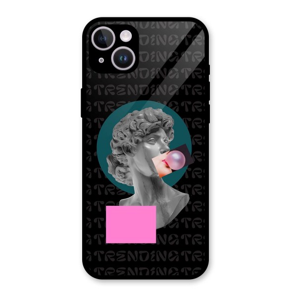 Trending Typo Glass Back Case for iPhone 14 Plus