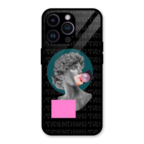 Trending Typo Glass Back Case for iPhone 14 Pro Max