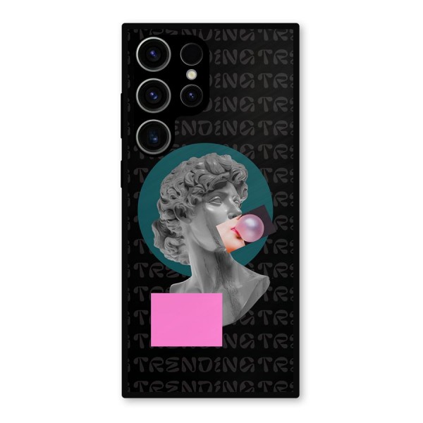 Trending Typo Metal Back Case for Galaxy S23 Ultra