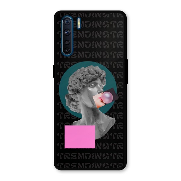 Trending Typo Metal Back Case for Oppo F15