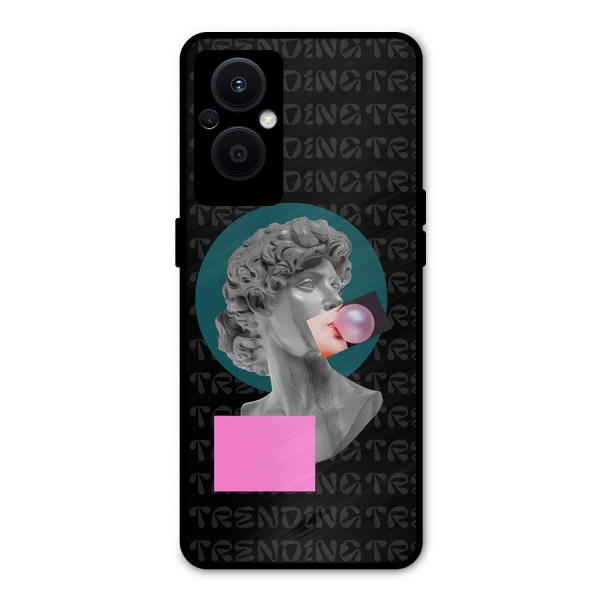 Trending Typo Metal Back Case for Oppo F21s Pro 5G