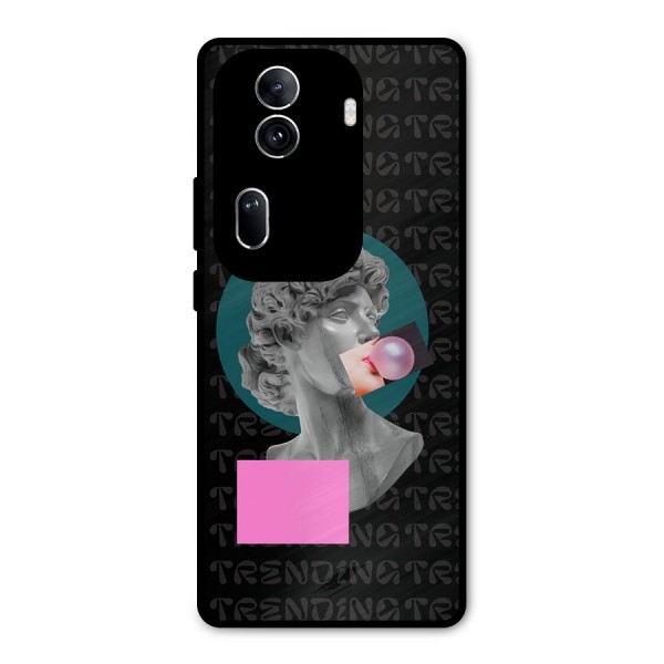 Trending Typo Metal Back Case for Oppo Reno11 Pro 5G