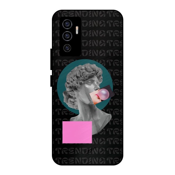 Trending Typo Metal Back Case for Vivo V23e