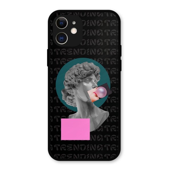 Trending Typo Metal Back Case for iPhone 12