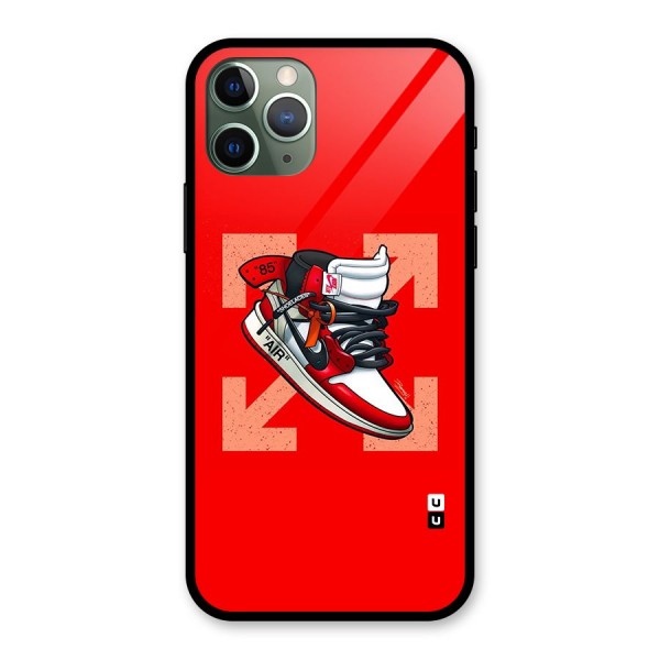 Trendy Air Shoes Glass Back Case for iPhone 11 Pro