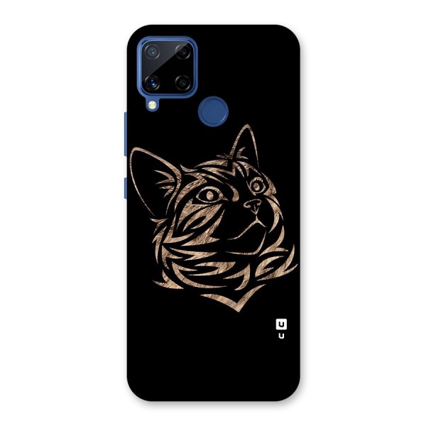Tribal Cat Glass Back Case for Realme Narzo 30A